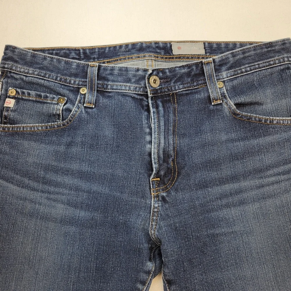 AG Adriano Goldschmied Jeans Mens 34x30* Blue Tellis Modern Slim Straight Denim - Picture 2 of 12